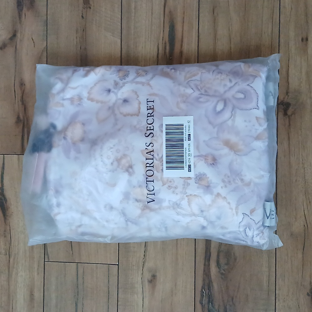 New Victoria's Secret Floral Lillac Summer Packable Beach Towel Backpack Bag - Picture 4 of 17
